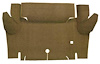 A4052A69 Loop Trunk Floor Carpet 1964-66 Mustang Convertible; Medium Saddle - image 1