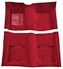 A4053A15 Passenger Area Nylon Loop Floor Carpet 1969-70 Mustang Convertible; Maroon - image 1
