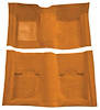 A4053A69 Passenger Area Nylon Loop Floor Carpet 1969-70 Mustang Convertible; Medium Saddle - image 1