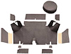 A4054A07 Loop Trunk Carpet Set With Boards 1965-66 Mustang Fastback; Parchment - image 1