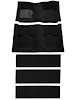A4055A01 Nylon Loop Floor and Fold Down Seat Carpet Set 1969-70 Mustang Fastback; Black - image 1