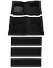 A4055B01 Nylon Loop Floor & Fold Down Carpet Set With Mass Backing 1969-70 Mustang Fastback; Black - image 1