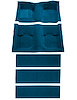 A4055B12 Nylon Loop Floor & Fold Down Carpet Set With Mass Backing 1969-70 Mustang Fastback; Dark Blue - image 1