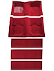 A4055B15 Nylon Loop Floor & Fold Down Carpet Set With Mass Backing 1969-70 Mustang Fastback; Maroon - image 1
