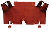 A4056A02 Loop Trunk Carpet 1965-66 Mustang Fastback; Red - image 1