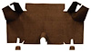 A4056A18 Loop Trunk Carpet 1965-66 Mustang Fastback; Dark Saddle - image 1