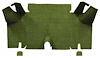 A4056A19 Loop Trunk Carpet 1965-66 Mustang Fastback; Moss Green - image 1