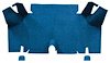 A4056A41 Loop Trunk Carpet 1965-66 Mustang Fastback; Medium Blue - image 1