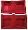 A4057A92 Passenger Area Nylon Loop Floor Carpet 1971-73 Mustang Coupe/Fastback; Medium Red - image 1