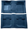 A4057B41 Passenger Area Nylon Loop Carpet With Mass Backing 1971-73 Mustang Coupe/Fastback; Medium Blue - image 1