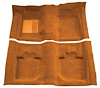 A4059A69 Passenger Area Nylon Loop Floor Carpet 1971-73 Mustang Convertible; Medium Saddle - image 1
