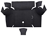A4060A01 Loop Trunk Floor Carpet 1967-68 Mustang Coupe; Black - image 1