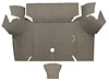 A4060A07 Loop Trunk Floor Carpet 1967-68 Mustang Coupe; Parchment - image 1