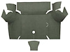 A4060A09 Loop Trunk Floor Carpet 1967-68 Mustang Coupe; Ivy Gold - image 1