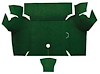 A4060A13 Loop Trunk Floor Carpet 1967-68 Mustang Coupe; Dark Green - image 1