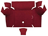 A4060A15 Loop Trunk Floor Carpet 1967-68 Mustang Coupe; Maroon - image 1
