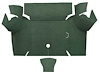 A4060A19 Loop Trunk Floor Carpet 1967-68 Mustang Coupe; Moss Green - image 1