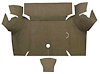 A4060A69 Loop Trunk Floor Carpet 1967-68 Mustang Coupe; Medium Saddle - image 1