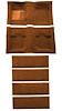 A4061A29 Nylon Loop Floor and Fold Down Seat Carpet Set 1971-73 Mustang Fastback; Ginger - image 1