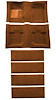 A4061B29 Nylon Loop Floor & Fold Down Seat Carpet Set With Mass Backing 1971-73 Mustang Fastback; Ginger - image 1