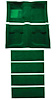A4061B39 Nylon Loop Floor & Fold Down Seat Carpet Set With Mass Backing 1971-73 Mustang Fastback; Green - image 1