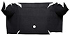 A4064A01 Loop Trunk Carpet 1967-68 Mustang Convertible; Black - image 1