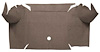 A4064A07 Loop Trunk Carpet 1967-68 Mustang Convertible; Parchment - image 1