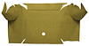 A4064A09 Loop Trunk Carpet 1967-68 Mustang Convertible; Ivy Gold - image 1