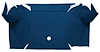 A4064A12 Loop Trunk Carpet 1967-68 Mustang Convertible; Dark Blue - image 1