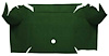 A4064A13 Loop Trunk Carpet 1967-68 Mustang Convertible; Dark Green - image 1