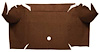 A4064A18 Loop Trunk Carpet 1967-68 Mustang Convertible; Dark Saddle - image 1