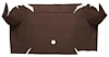A4064A30 Loop Trunk Carpet 1967-68 Mustang Convertible; Dark Brown - image 1