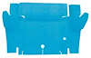 A4065A31 Nylon Loop Trunk Floor Carpet 1964-66 Mustang Coupe; Light Blue - image 1