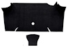 A4068A01 Loop Trunk Carpet 1967-68 Mustang Fastback; Black - image 1