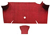 A4068A02 Loop Trunk Carpet 1967-68 Mustang Fastback; Red - image 1