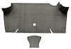 A4068A07 Loop Trunk Carpet 1967-68 Mustang Fastback; Parchment - image 1