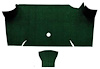 A4068A13 Loop Trunk Carpet 1967-68 Mustang Fastback; Dark Green - image 1