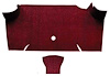 A4068A15 Loop Trunk Carpet 1967-68 Mustang Fastback; Maroon - image 1