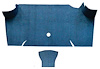 A4068A62 Loop Trunk Carpet 1967-68 Mustang Fastback; Ford Blue - image 1