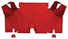 A4073A02 Nylon Loop Trunk Floor Carpet 1965-66 Mustang Fastback; Red - image 1