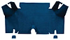 A4073A12 Nylon Loop Trunk Floor Carpet 1965-66 Mustang Fastback; Dark Blue - image 1