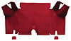 A4073A15 Nylon Loop Trunk Floor Carpet 1965-66 Mustang Fastback; Maroon - image 1
