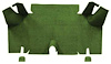 A4073A19 Nylon Loop Trunk Floor Carpet 1965-66 Mustang Fastback; Moss Green - image 1