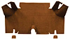A4073A24 Nylon Loop Trunk Floor Carpet 1965-66 Mustang Fastback; Saddle - image 1