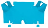 A4073A31 Nylon Loop Trunk Floor Carpet 1965-66 Mustang Fastback; Light Blue - image 1