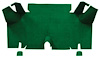 A4073A39 Nylon Loop Trunk Floor Carpet 1965-66 Mustang Fastback; Green - image 1