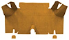 A4073A69 Nylon Loop Trunk Floor Carpet 1965-66 Mustang Fastback; Medium Saddle - image 1