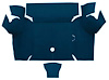 A4077A12 Nylon Loop Trunk Floor Carpet 1967-68 Mustang Coupe; Dark Blue - image 1