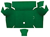 A4077A39 Nylon Loop Trunk Floor Carpet 1967-68 Mustang Coupe; Green - image 1