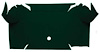 A4081A13 Nylon Loop Trunk Floor Carpet 1967-68 Mustang Convertible; Dark Green - image 1